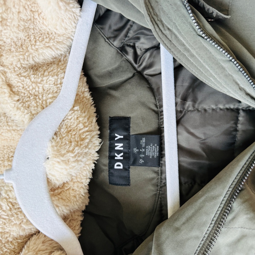 DKNY Khaki Jacket with Plush Lining